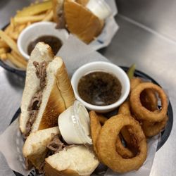 The Post Restaurant - French dip sandwich