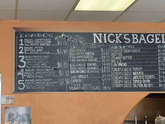 Menu photo 1 Nick's Bagels and Espresso Fullerton, CA Menu photo 1 Nick's Bagels and Espresso Fullerton, CA