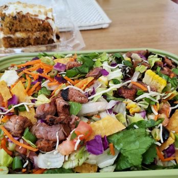 Stonefire Grill - Brea - Stonefire's BBQ Chopped (Signature) Salad with Tri-tip. I deserve some carrot cake! - Barbeque Near Me - Brea, California Stonefire Grill - Brea - Stonefire's BBQ Chopped (Signature) Salad with Tri-tip. I deserve some carrot cake! - Barbeque Near Me - Brea, California
