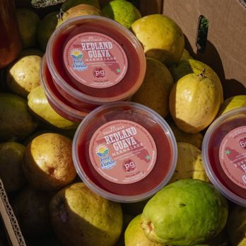PG Tropicals - Redland Guava marmalade & fresh guava fruit at the farm. Photo: Saday Figueroa, Third Lane Studio - Fruits & Veggies Near Me