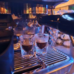 Free Spirited - Beautifully ground Seven Syllables fresh roasted espresso. Espresso Martini, Latte, Americano, you name it we can probably do it :).