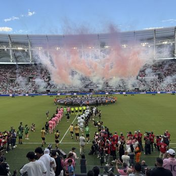 NU Stadium - Stadium fireworks for Inter Miami CF MLS Match - Stadiums & Arenas Near Me - Miami, Florida