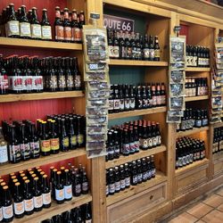 Old Town Jerky and Root Beer - Wall of root beer