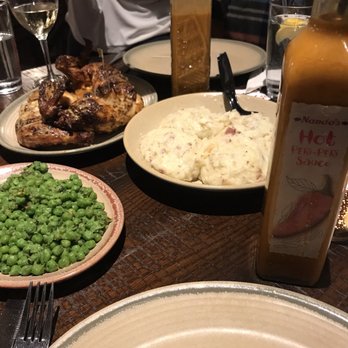 Nando's Peri-Peri - Chicken, peas and mashed potatoes (can you tell I was obsessed with the potatoes?) - Portuguese Near Me - Chicago, Illinois Nando's Peri-Peri - Chicken, peas and mashed potatoes (can you tell I was obsessed with the potatoes?) - Portuguese Near Me - Chicago, Illinois