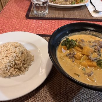 Lemon Grass Thai Cuisine - Red curry with pumpkin. Seasonal treat. Very good! - Thai Near Me - Fairbanks, Alaska Lemon Grass Thai Cuisine - Red curry with pumpkin. Seasonal treat. Very good! - Thai Near Me - Fairbanks, Alaska