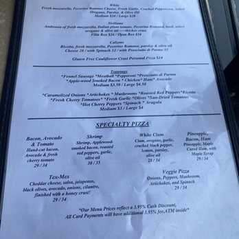 Ignazio's - Menu - Pizza Near Me - Brooklyn, New York