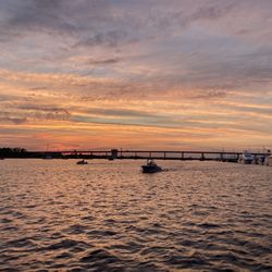 Harbor Bar Pedal Tours - Sunset view from the boat