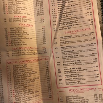 Great Wall Chinese Restaurant - the menu - Chinese Near Me - Frederick, Maryland
