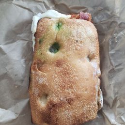 Bacon, egg & cheese ciabatta. Bacon, egg & cheese ciabatta.
