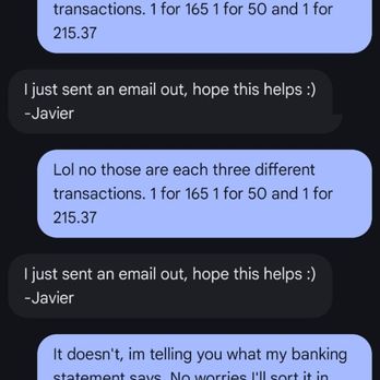 Hampton Inn & Suites Rifle - Text message I got from the front desk after contacting Hilton about this issue... seems rather unprofessional - Hotels Near Me - Rifle, Colorado