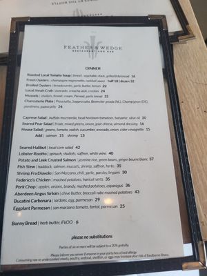 Menu photo 3 Feather & Wedge Rockport, MA Menu photo 3 Feather & Wedge Rockport, MA