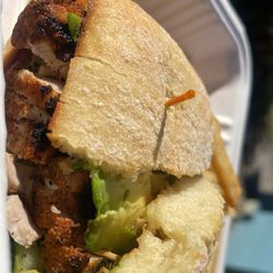 Flo's Luncheonette - Ahi tuna sandwich, Cooked medium.