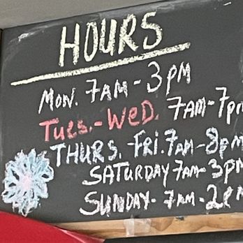 Joey B's Restaurant - hours on chalkboard - Diners Near Me - Cos Cob, Connecticut Joey B's Restaurant - hours on chalkboard - Diners Near Me - Cos Cob, Connecticut