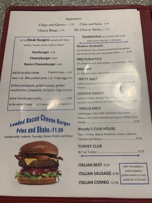 Menu photo 4 Woody's 50's Diner Le Roy, IL Menu photo 4 Woody's 50's Diner Le Roy, IL