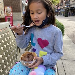 She ordered the Superman, but after 2 bites could not eat anymore...she was satisfied with my chocolate ice cream. She ordered the Superman, but after 2 bites could not eat anymore...she was satisfied with my chocolate ice cream.