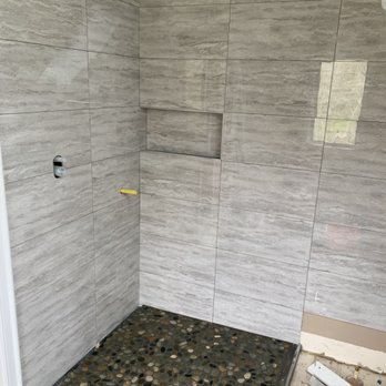 Badger Renovations - a shower being installed in a bathroom - General Contractors Near Me Badger Renovations - a shower being installed in a bathroom - General Contractors Near Me