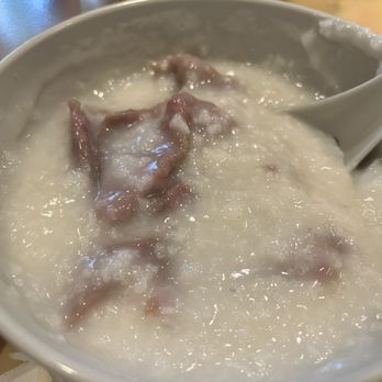 Mike's Noodle House - 51. Slice Beef Congee - Cantonese Near Me - Seattle, Washington Mike's Noodle House - 51. Slice Beef Congee - Cantonese Near Me - Seattle, Washington