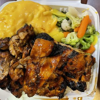 Bourbon Grill - No. 1 Bourbon Chicken Combo with Macaroni and Cheese and Mixed Vegetables - Cajun/Creole Near Me - Denver, Colorado Bourbon Grill - No. 1 Bourbon Chicken Combo with Macaroni and Cheese and Mixed Vegetables - Cajun/Creole Near Me - Denver, Colorado