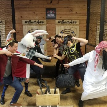 Bad Axe Throwing Dallas - Successful bachelor party thanks to BadAxe - Axe Throwing Near Me - Dallas, Texas