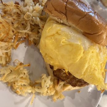 The Bread And Honey House - Hefty breakfast sandwich w/ sausage - Breakfast & Brunch Near Me - Mesa, Arizona The Bread And Honey House - Hefty breakfast sandwich w/ sausage - Breakfast & Brunch Near Me - Mesa, Arizona