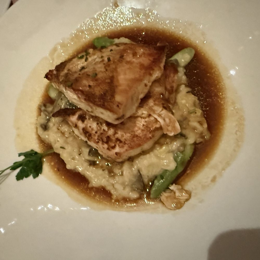 The Capital Grille - Roasted Chicken Breast with Mushrooms and Parmesan Risotto - Steakhouses Near Me - Indianapolis, Indiana The Capital Grille - Roasted Chicken Breast with Mushrooms and Parmesan Risotto - Steakhouses Near Me - Indianapolis, Indiana