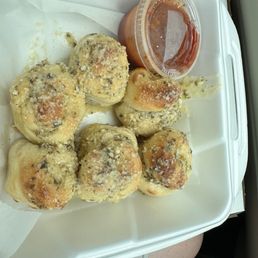 Garlic knots. Garlic knots.