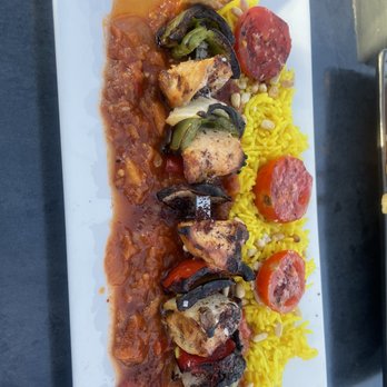 Hotel 1110 - Chicken kebab rice lates - chicken was soft and tender , basmati rice was light and the red sauce is good - Hotels Near Me - Monterey, California