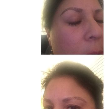Wink Ink Studio - Right has arch and is higher. Left is much straighter. - Permanent Makeup Near Me - Huntington Beach, California