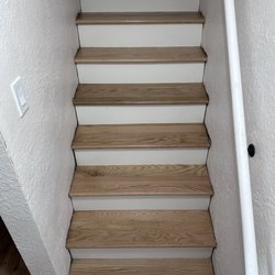 J&M Hardwood Floors - Stair - After