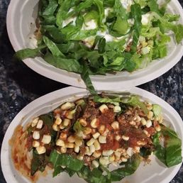 Rice and a Salad bowl