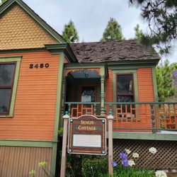 Heritage Park Victorian Village - Senlis Cottage at Heritage County Park. June 2023