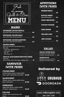 Menu photo 2 Red Lounge Bar & Grill Washington, DC, DC Menu photo 2 Red Lounge Bar & Grill Washington, DC, DC