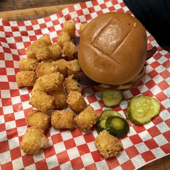 Dr. Rolf's Barbeque - Friday night burger special - plain with bacon - Barbeque Near Me - Muskegon, Michigan Dr. Rolf's Barbeque - Friday night burger special - plain with bacon - Barbeque Near Me - Muskegon, Michigan