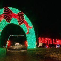 the entrance to santa land
