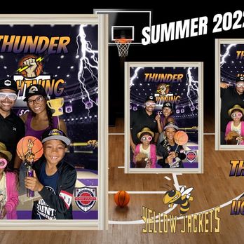 Vibe Up SoCal - Multi team party custom backdrop - Photo Booth Rentals Near Me
