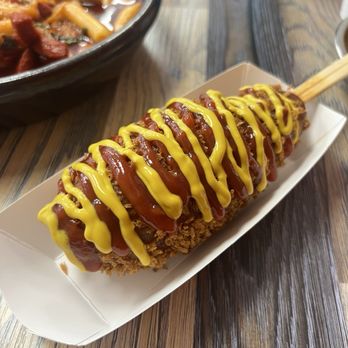 Hungry Bulldog House - Mozzarella Cheese & Sausage Hotdog - Korean Near Me - Diamond Bar, California Hungry Bulldog House - Mozzarella Cheese & Sausage Hotdog - Korean Near Me - Diamond Bar, California
