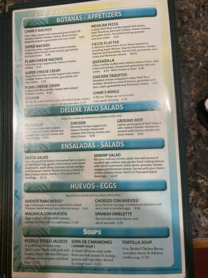 Menu photo 2 Chimi's Mexican Restaurant Morton, WA Menu photo 2 Chimi's Mexican Restaurant Morton, WA