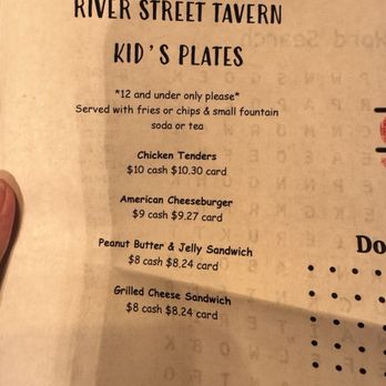 River Street Tavern - Kids menu - American Near Me - Ellijay, Georgia River Street Tavern - Kids menu - American Near Me - Ellijay, Georgia