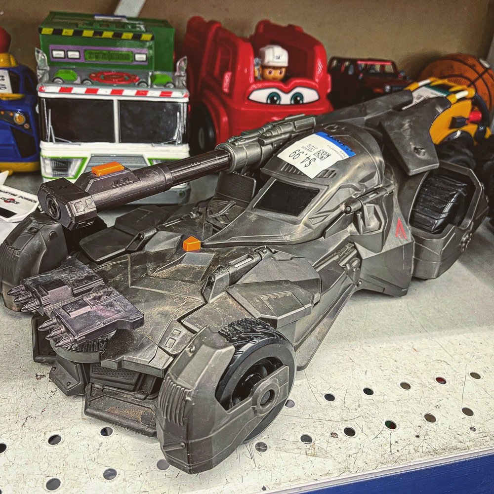 Savers - Ben Affleck's Bat Mobile for 5 bucks!? Yes please I can clean this up for that factory fresh new! - Thrift Stores Near Me - San Jose, California Savers - Ben Affleck's Bat Mobile for 5 bucks!? Yes please I can clean this up for that factory fresh new! - Thrift Stores Near Me - San Jose, California