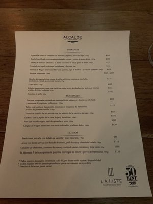 Menu photo 5 Alcalde Guadalajara, JAL