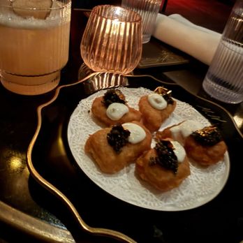 Mr. Wanderlust - Chicken Nuggets with Caviar and a Gold Flake - Piano Bars Near Me - Los Angeles, California