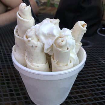 NarWhals Rolled Ice Cream - With a Nutty Buddy bar. Yum. Peanut butter flavor with hints of chocolate throughout. - Ice Cream & Frozen Yogurt Near Me - Richmond, Virginia