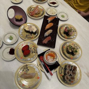 Kaiten Sushi Ginza Onodera Hawaii - Assorted all kinds sushi - Conveyor Belt Sushi Near Me - Honolulu, Hawaii