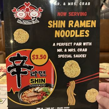 Mr. & Mrs. Crab - You can get noodles as a side - Seafood Near Me - American Fork, Utah