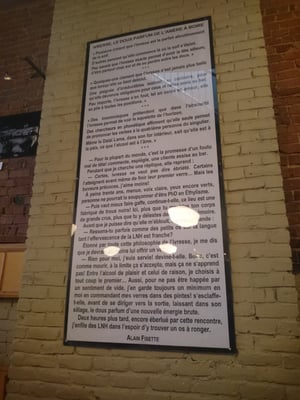 Menu photo 2 L'Amère à Boire Montreal, QC Menu photo 2 L'Amère à Boire Montreal, QC