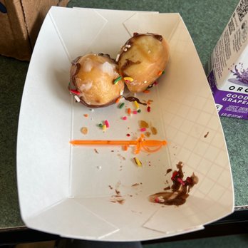 Fresh Donuts - Chocolate donut holes with sprinkles! - Donuts Near Me - Corrigan, Texas