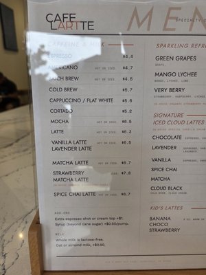 Menu photo 1 Cafe L-ART-TE Sunnyvale, CA Menu photo 1 Cafe L-ART-TE Sunnyvale, CA