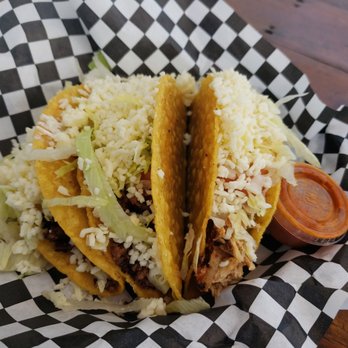La Parrillita - 3 crispy tacos for $5.95. Sooo worth it!! Salsas are all wonderful, too. Sabrosos! - Mexican Near Me - Manor, Texas La Parrillita - 3 crispy tacos for $5.95. Sooo worth it!! Salsas are all wonderful, too. Sabrosos! - Mexican Near Me - Manor, Texas