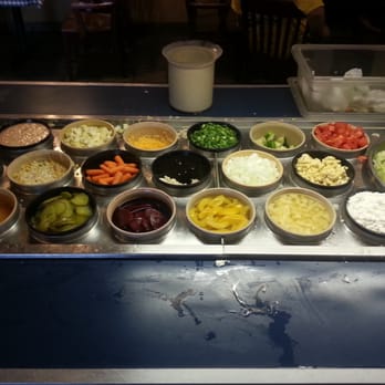 Street's Seafood Restaurant - Salad bar complete with some kind of corn salad, pea salad, and macaroni salad. - Seafood Near Me - Bay Minette, Alabama Street's Seafood Restaurant - Salad bar complete with some kind of corn salad, pea salad, and macaroni salad. - Seafood Near Me - Bay Minette, Alabama