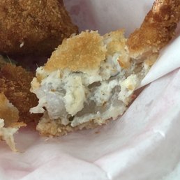 Raw "stuffed" shrimp Raw "stuffed" shrimp